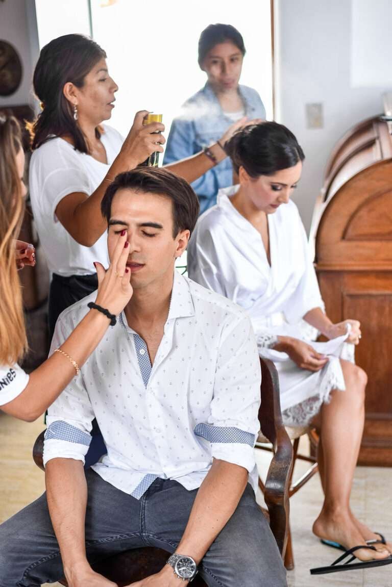 Detalle de los preparativos